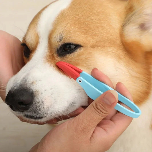 Soft Silicone Cat Dog Tear Marks Brush