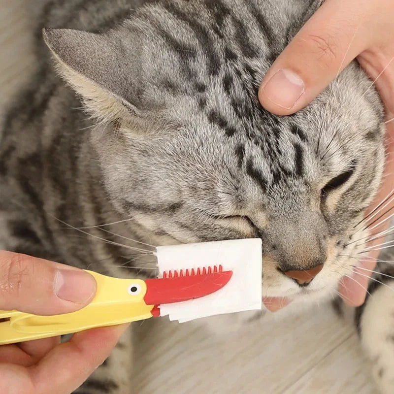 Soft Silicone Cat Dog Tear Marks Brush