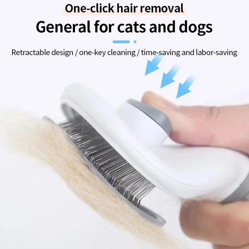 Self-cleaning Pet Hair Remove Comb