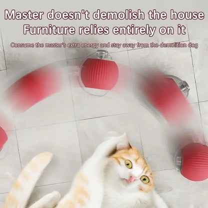 Interactive Birdsong Cat Rolling Ball