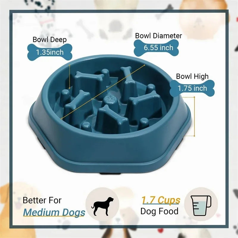 Slow Feeder Bowl Anti-choking Food Bowl