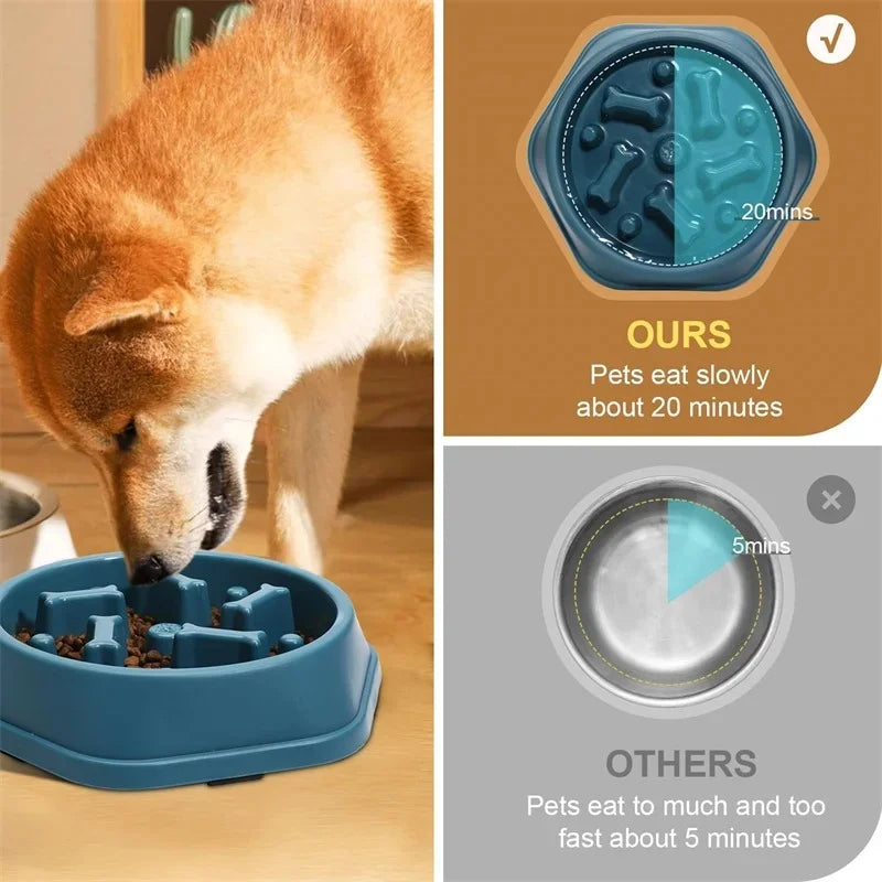 Slow Feeder Bowl Anti-choking Food Bowl